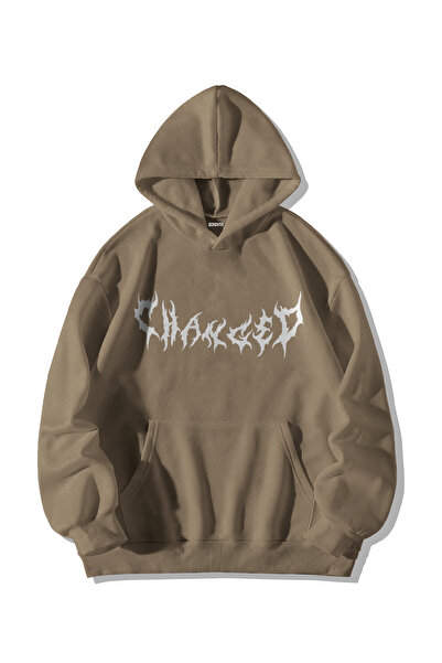 Scrovtie Κρεμ Γυναικεία Ανδρικά Φούτερ με κουκούλα καγκουρό με κουκούλα Never Lie