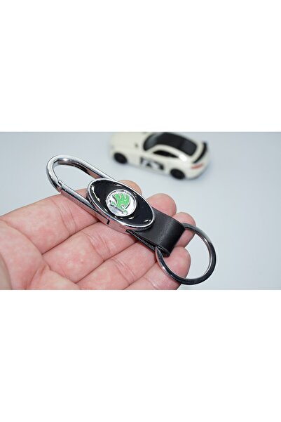 DK Tuning Breloc din piele cu logo Skoda Produs