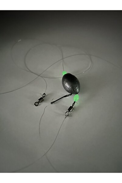 Fudo Glowlu Tek İğneli 60 Gram Gezer Kurşunlu Hazır Olta İğnesi Kıyı. Çipura,Mercan,Lidaki,İstavrit