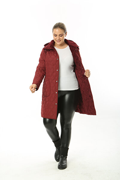 TUTveAL Collection Plus Size Pattern Quilted Coat - Waterproof, Imported Soft Fur Coat