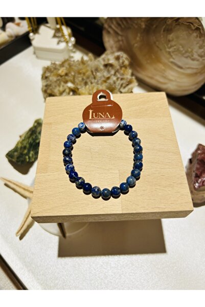 Luna سوار من حجر اللازورد الطبيعي