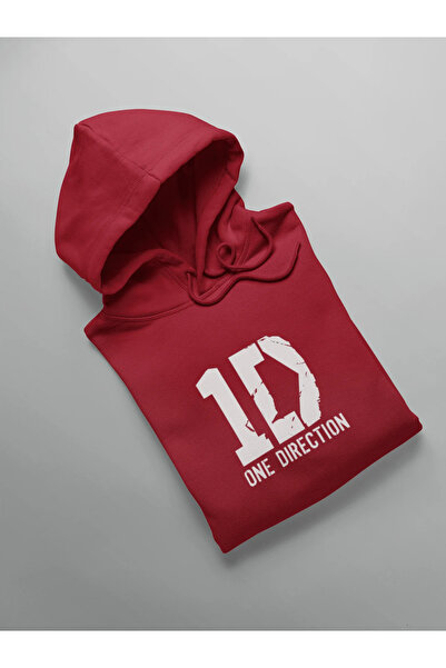 MAGORS STIL-X ONE DIRECTION BASKILI OVERSIZE, PAMUKLU, KAPÜŞONLU SWEATSHIRT