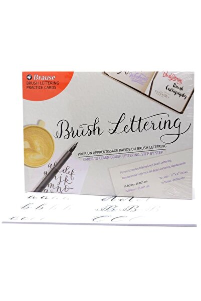 Brause : Lettering Practice Cards (Study Cards) : 29.7 x 21 cm (15 Pieces)