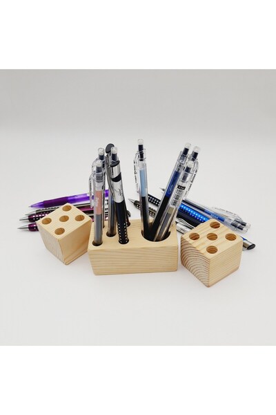 FİYPER Suport din lemn pentru stilou de birou