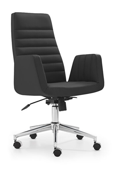 RiseOfis Bro Plus Müdür Koltuğu Çift Kol Mekanizma Krom ayak