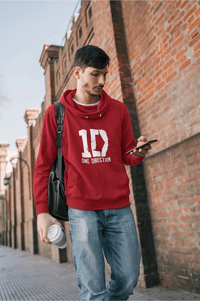 MAGORS STIL-X ONE DIRECTION - ОВЪРСИЗ СУИТШЪРТ С КАЧУЛКА ОТ ПАМУК