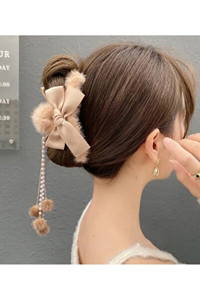 kelebektasarım Cataramă de pluș de 11,5X5CM - Detaliu fundă și lanț, vârf cu ...