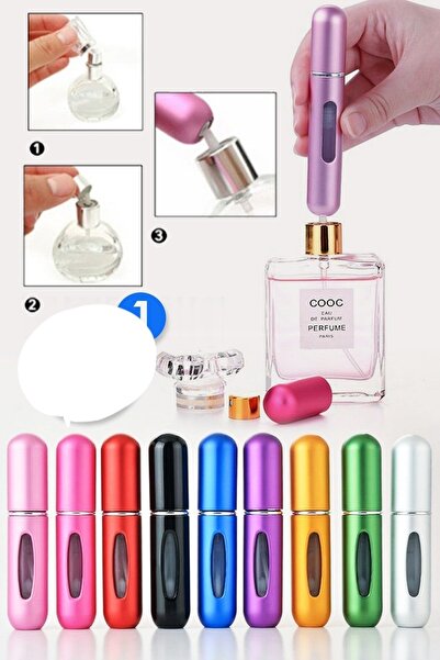 Kitchen Beauty Doldurulabilir Mini Parfüm Şişesi Cep Parfüm Sprey Şişesi Seyahat Bakım