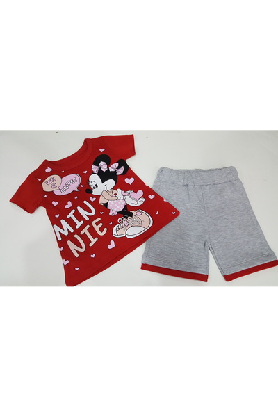 Lindax MİNİ KIZ PENYE ŞORTLU TAKIM