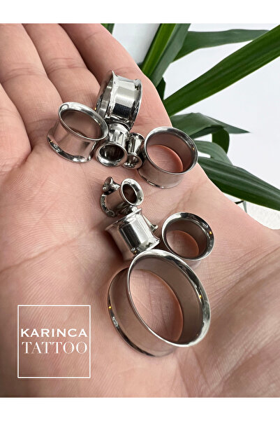 Karınca Piercing Tek Parça Paslanmaz Cerrahi Çelik Tünel Piercing Ear Flesh Tunnel