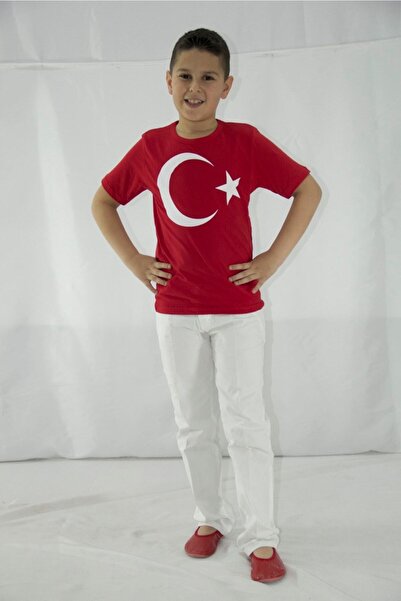 Nacar 23 Nisan Erkek Çocuk Basklı Tshirt Pantalon Takım 0-24