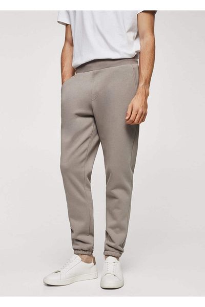 MANGO Man Βαμβακερό παντελόνι Jogger
