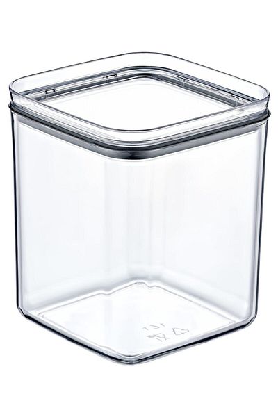 Eynel 1 L Square Vacuum Dry Legume Coffee Storage Container Airtight Legume Pasta Food Dispensing Box