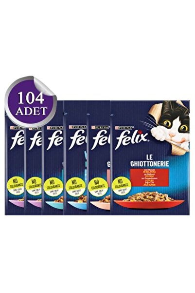 Pro Plan Felix Yaş Kedi Maması Karışık 85 Gr 104 Adet