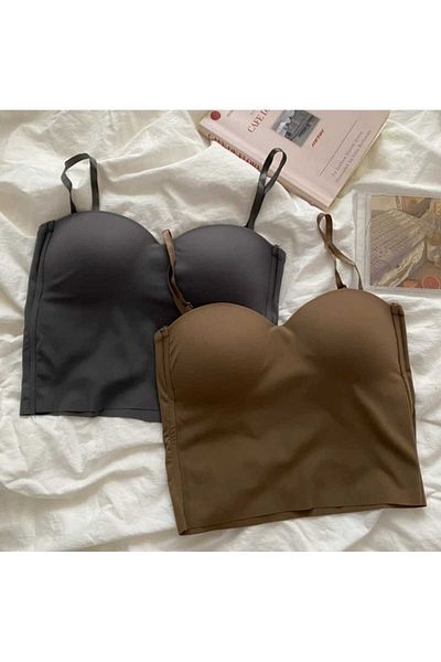 BENİMOLMALI Glop Strap Crop Bustier Color Option Sutien Bustier