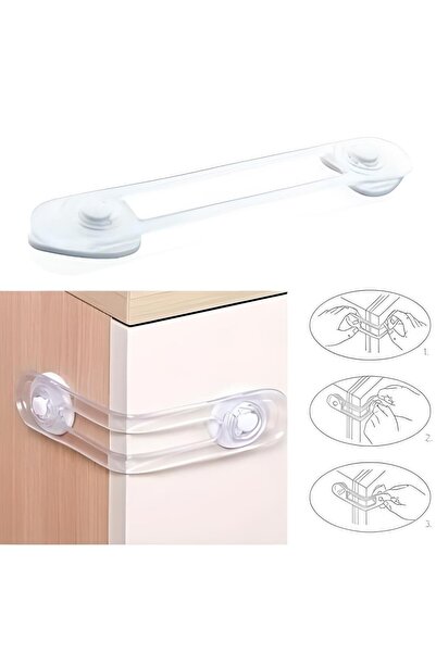 bk&tk design قفل خزانة أمان للأطفال وقفل للدرج - قطعة واحدة