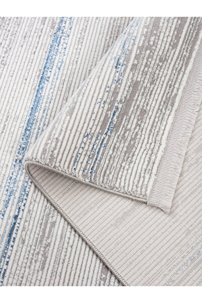 SARAZ HALI Μπλε χαλί διαδρόμου Vals - Μαλακή υφή, αντιολισθητικό, ανθεκτικό στη σκόνη, μηχανοκομμένο