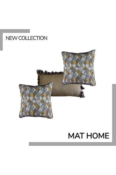 MİNİMAL Jakar Dokumalı Dekoratif Yastık Kılıfı Kombini