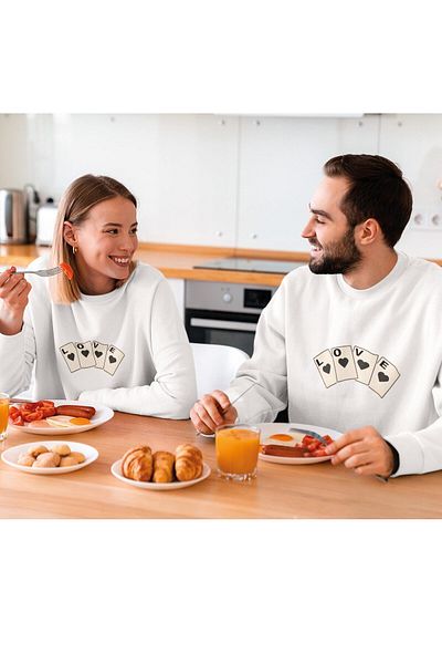 SUNFREE Αγαπητέ Συνδυασμένο Παγιέτες Love Printed Hooded Sweatshirt