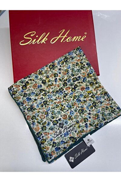 Silk Home Μαλακό βαμβακερό κασκόλ με μοτίβο γαρύφαλλου
