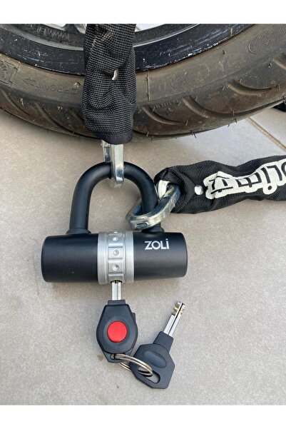 IXANN Zincir Kilit U Barlı, 10MM Kalın Kesilmez 150 CM Uzunluk