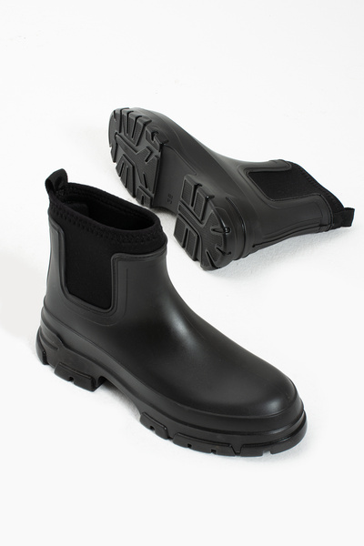 Friend & Trend Siyah Mat Su Geçirmez Içi Sıcacık Scuba Astarlı Kadın Botu Ft2024