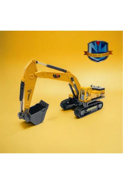 Shem Excavator Toy Scoop Metal Toy Work Machine Frictional Vehicles
