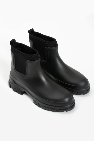 Friend & Trend Siyah Mat Su Geçirmez Içi Sıcacık Scuba Astarlı Kadın Botu Ft2024