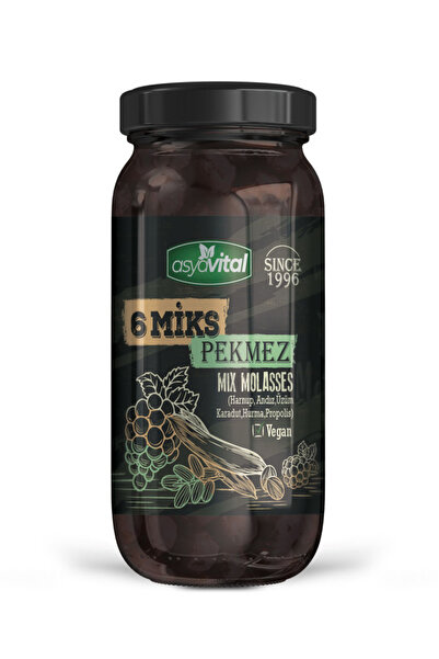 asyavital Pekmez 640 Gr. 6 Mix Üzüm, Karadut, Harnup, Andız, Hurma Ve Propolis