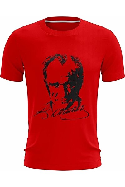 Nacar 23 Nisan Gösteri Kostüm Atatürk Baskılı Kısa Kol Unisex T-shırt 0-24