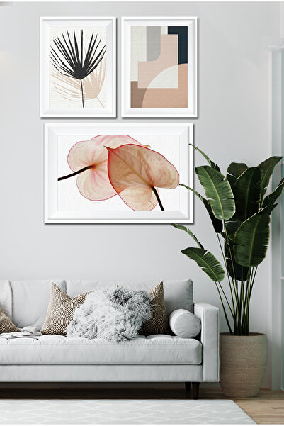 Cadran Parçalı Çerçeve Görünümlü Mdf Tablo Seti DNS