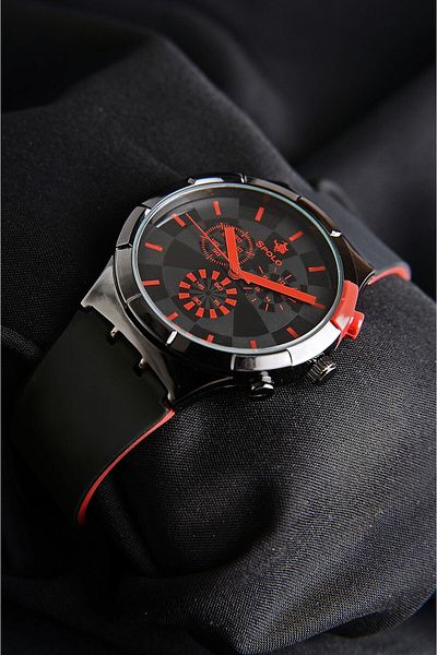 SPOLO Waterproof Silicone Cord Unisex Wristwatch Men Women