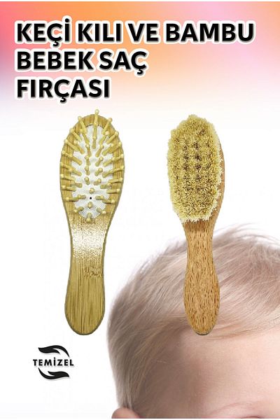 Temizel Goat hair hair comb + bamboo sheet comb