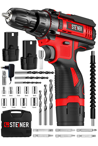 STEİNER Alman Turbo Profesyonel 128 Vf 10 Ah Otomatik Korumalı Metal Şanzuman...