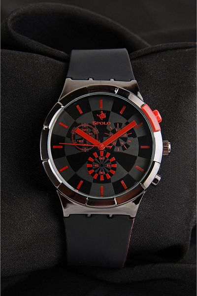 SPOLO Waterproof Silicone Cord Unisex Wristwatch Men Women