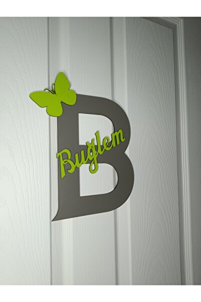 NED MDF LAZER DEKARASYON İSİME ÖZEL Harf Kapı Ve Duvar Süsü Pano İsimlik Çocu...