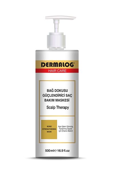 DERMALOG Bond Strengthening Hair Care Mask 500 ml - Repair Care for Damaged Hair