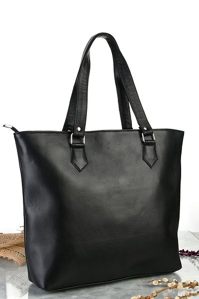 fubileather Geantă mare de umăr din piele naturală