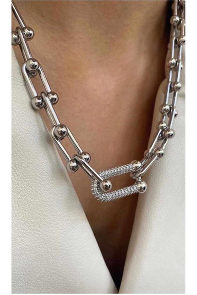 northy accessories قلادة تيفاني من الفولاذ