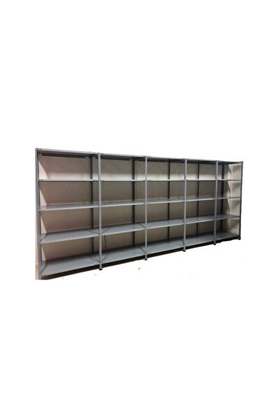 AçıkMağazam Çelikrafburada 31x300x200 5 Katlı 5 Li Bitişik Galvaniz Çelik Raf...