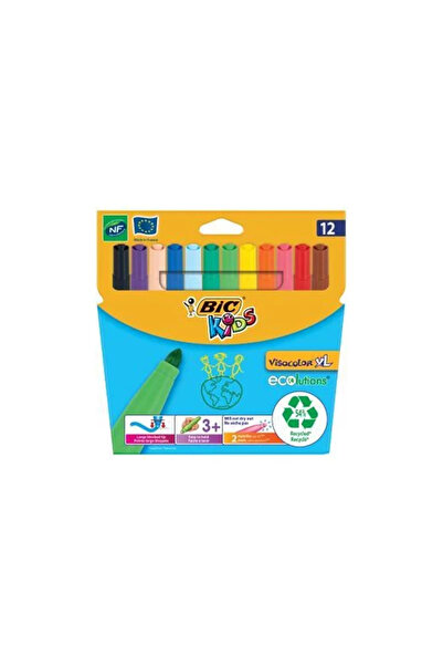 Bic BİC VISACOLOR 12 Lİ XL EKO JUMBO KEÇELİ KALEM 8922233