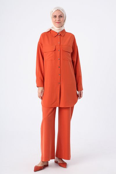 ALLDAY Tile Cover Pocket Shirt Trouser Set