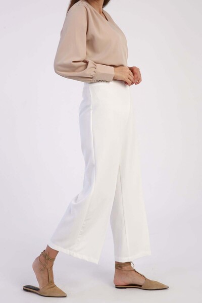 ALLDAY White Iron-On Wide Leg Trousers