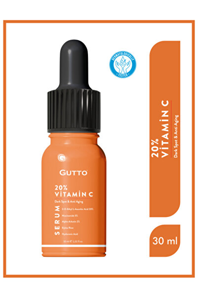 Leke Karşıtı, Cilt Aydınlatıcı Ve Ton Eşitleyici C Vitamini 20% Cilt Serumu 30ml