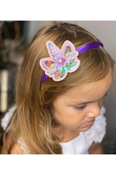 QUEEN AKSESUAR Coroană pentru copii cu unicorn mare în 3 dimensiuni, din plex...