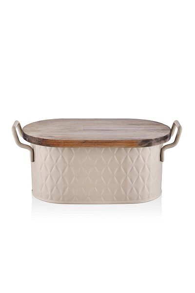 The Mia Prism Bread Storage Container Caramel 40x22x18 cm