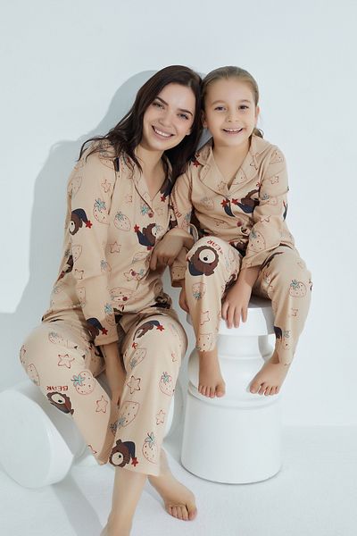 STRAWBERRY BAVLNĚNÁ PYŽAMOVÁ SOUPRAVA S KNOFLÍKEM