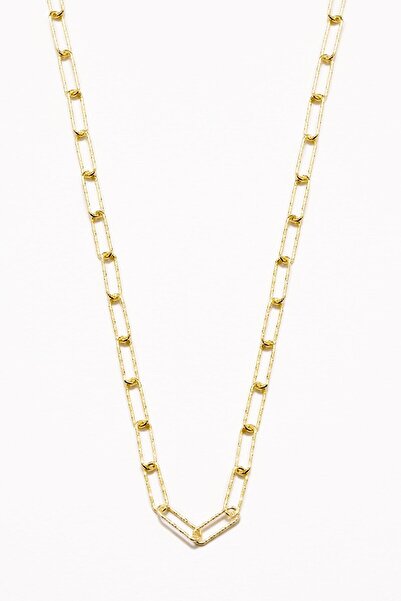 Marie Claire Kadın 18 Ayar Altın Kaplama Gümüş Ataç Zincir Kolye