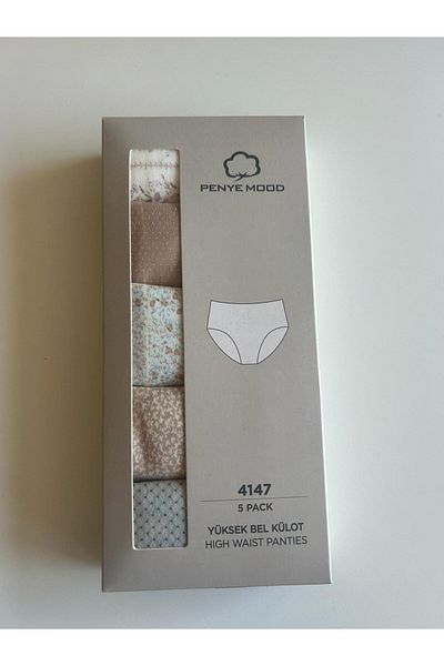 Penyemood 5-Piece Bato Mixed Color and Patterned Panties