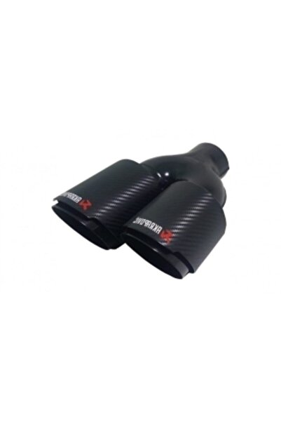 FV-TUNİNG Akrapovic Çift Çıkışlı Akrapoviç Siyah Sağ Taraf Egzoz Ucu (90 mm) ...
